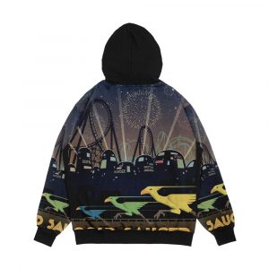 Alternative view of Final Fantasy Vii Gold Saucer Travel Poster Men's All-Over-Print Hoodie