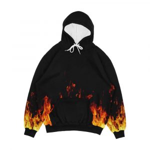 Fire Flames Men's All-Over-Print Hoodie
