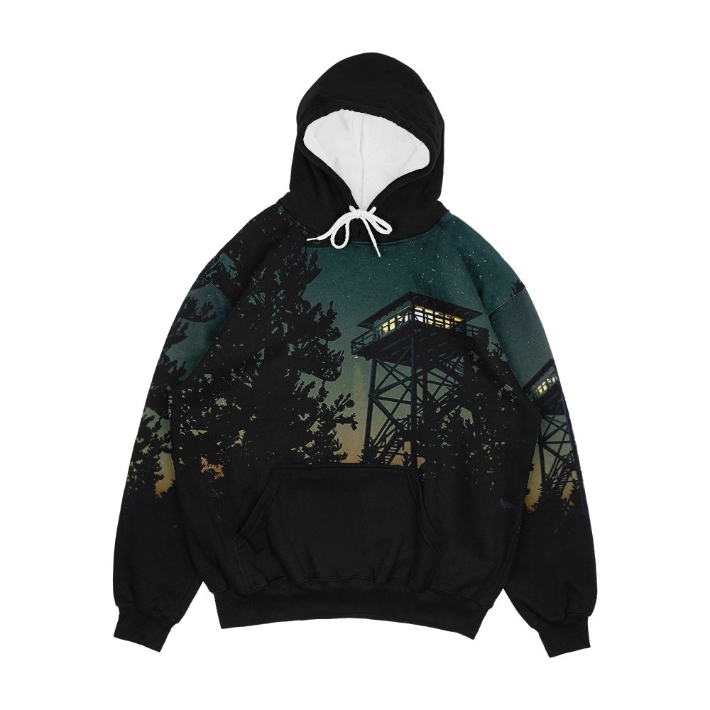 Firewatch Nighttime Art Design 4K Men's All-Over-Print Hoodie