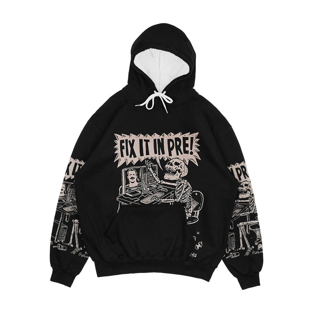 Fix It In Pre Skeleton Men's All-Over-Print Hoodie