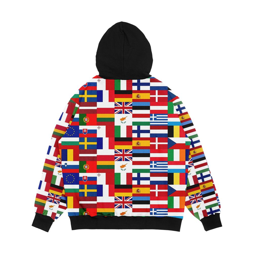 Flag Me European Union Men's All-Over-Print Hoodie - Image 2