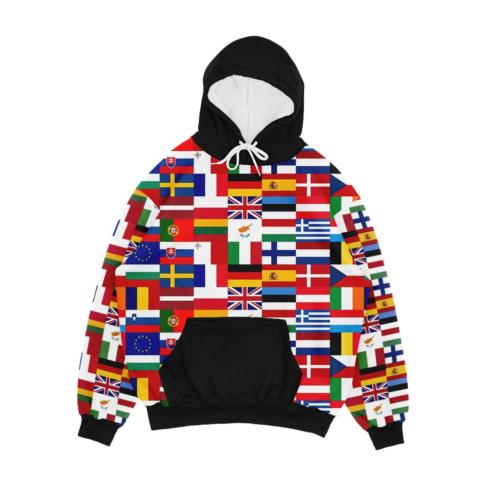 Flag Me European Union Men's All-Over-Print Hoodie