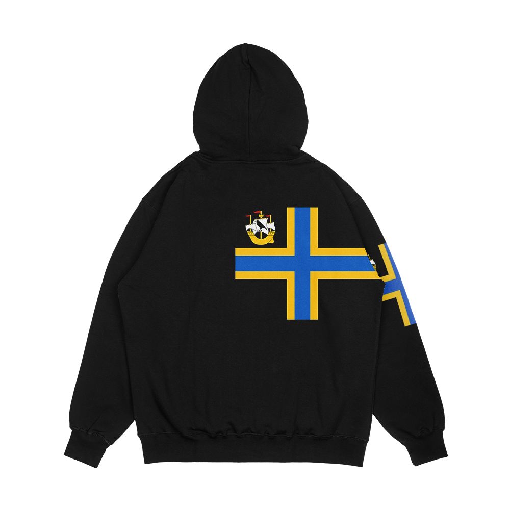 Flag Of Caithness Scotland Men's All-Over-Print Hoodie - Image 2