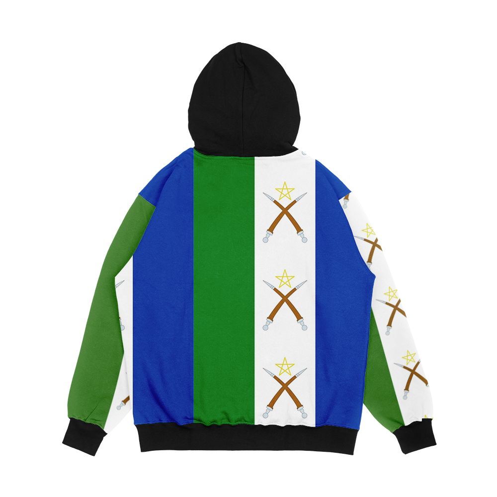 Flag Of The Afar People Qafara Men's All-Over-Print Hoodie - Image 2