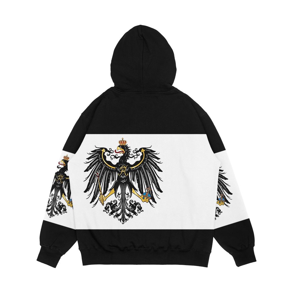 Flag Of The Kingdom Of Prussia 1892 Flag Merch Men's All-Over-Print Hoodie - Image 2