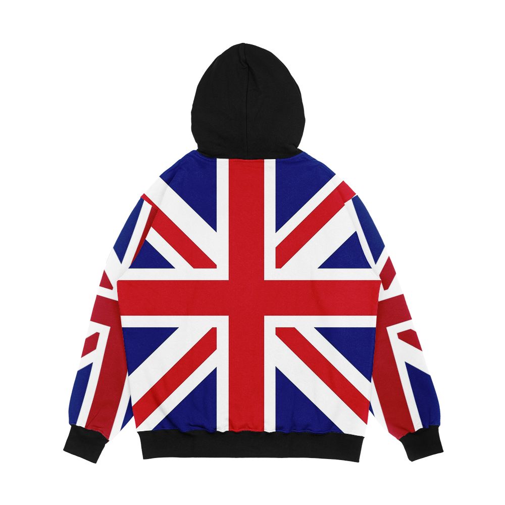 Flag United Kingdom Men's All-Over-Print Hoodie - Image 2