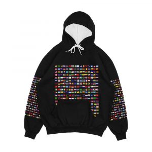 Flags Of The Countries Of The World Men's All-Over-Print Hoodie