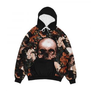 Floral And Skull Ii Men's All-Over-Print Hoodie