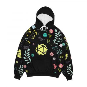 Flowers Plants And Succulents Polyhedral Dice Set Men's All-Over-Print Hoodie