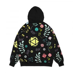 Alternative view of Flowers Plants And Succulents Polyhedral Dice Set Men's All-Over-Print Hoodie