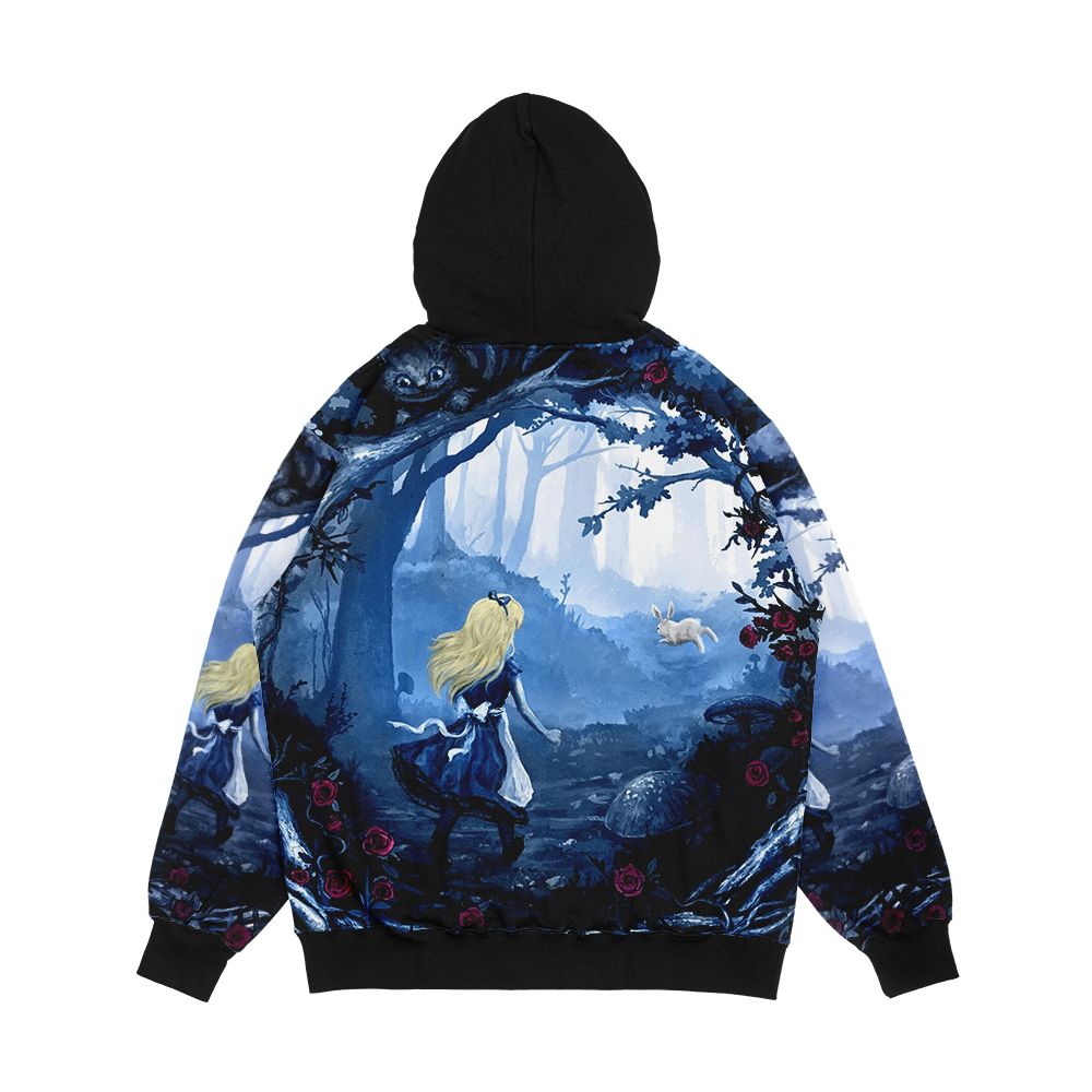 Follow The Rabbit Men's All-Over-Print Hoodie - Image 2