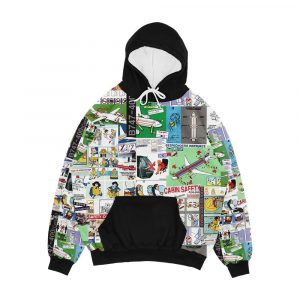 For Your Safety Collage Men's All-Over-Print Hoodie