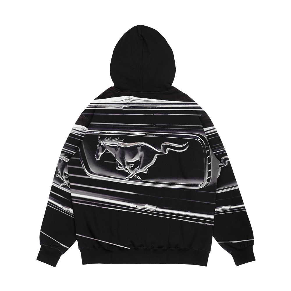 Ford Mustang Mustang Logo Men's All-Over-Print Hoodie - Image 2