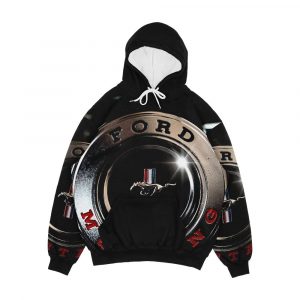 Ford Mustang Steering Wheel Men's All-Over-Print Hoodie
