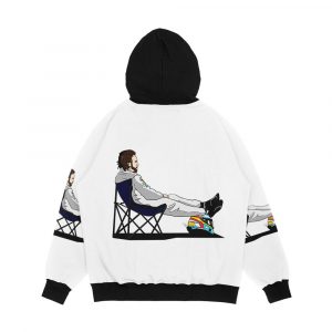 Alternative view of Formula 1 Fernando Alonso Deckchair Cutout Men's All-Over-Print Hoodie