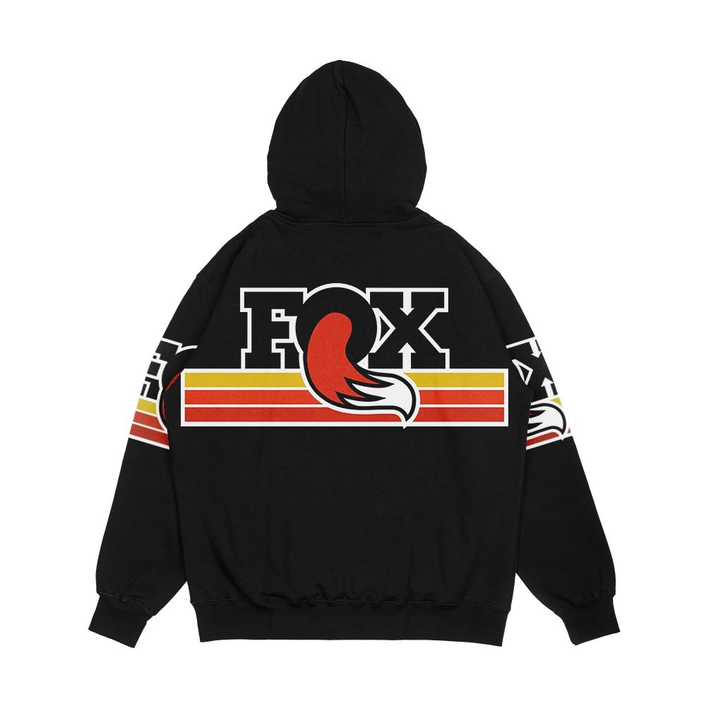 Fox Moto X Shox Cross Motorcycles Vintage 70 s Men's All-Over-Print Hoodie - Image 2