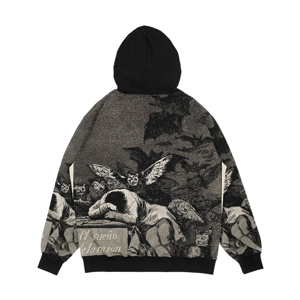 Francisco Jose De Goya Y Lucientes The Sleep Of Reason Produces Monsters 1799 Men's All-Over-Print Hoodie - Image 2