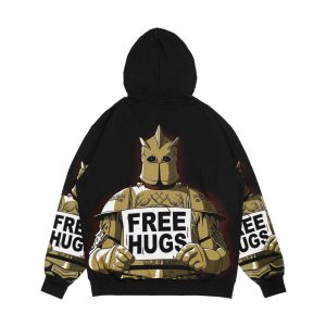 Alternative view of Free Hugs By The Mountain Men's All-Over-Print Hoodie