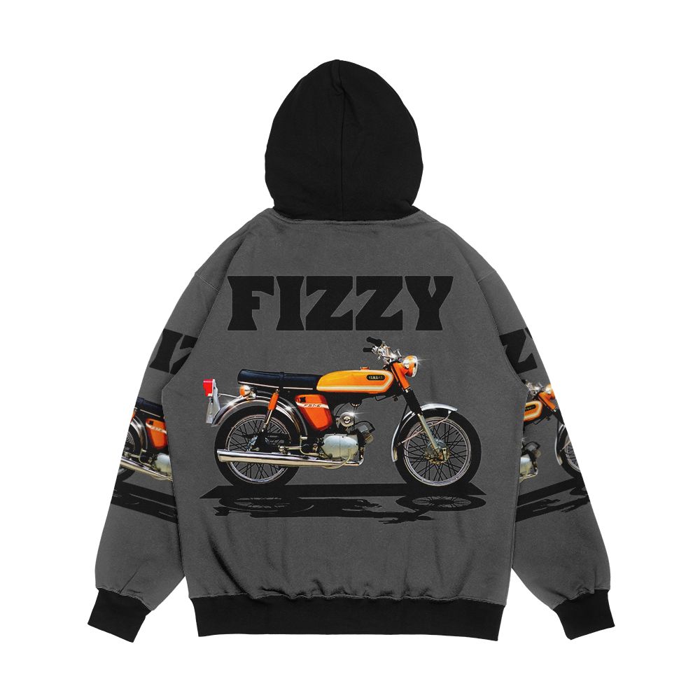 Fs1E Fizzy Motorcycle By Motormaniac Men's All-Over-Print Hoodie - Image 2