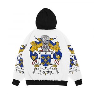 Alternative view of Fuentes Coat Of Arms Family Crest Men's All-Over-Print Hoodie