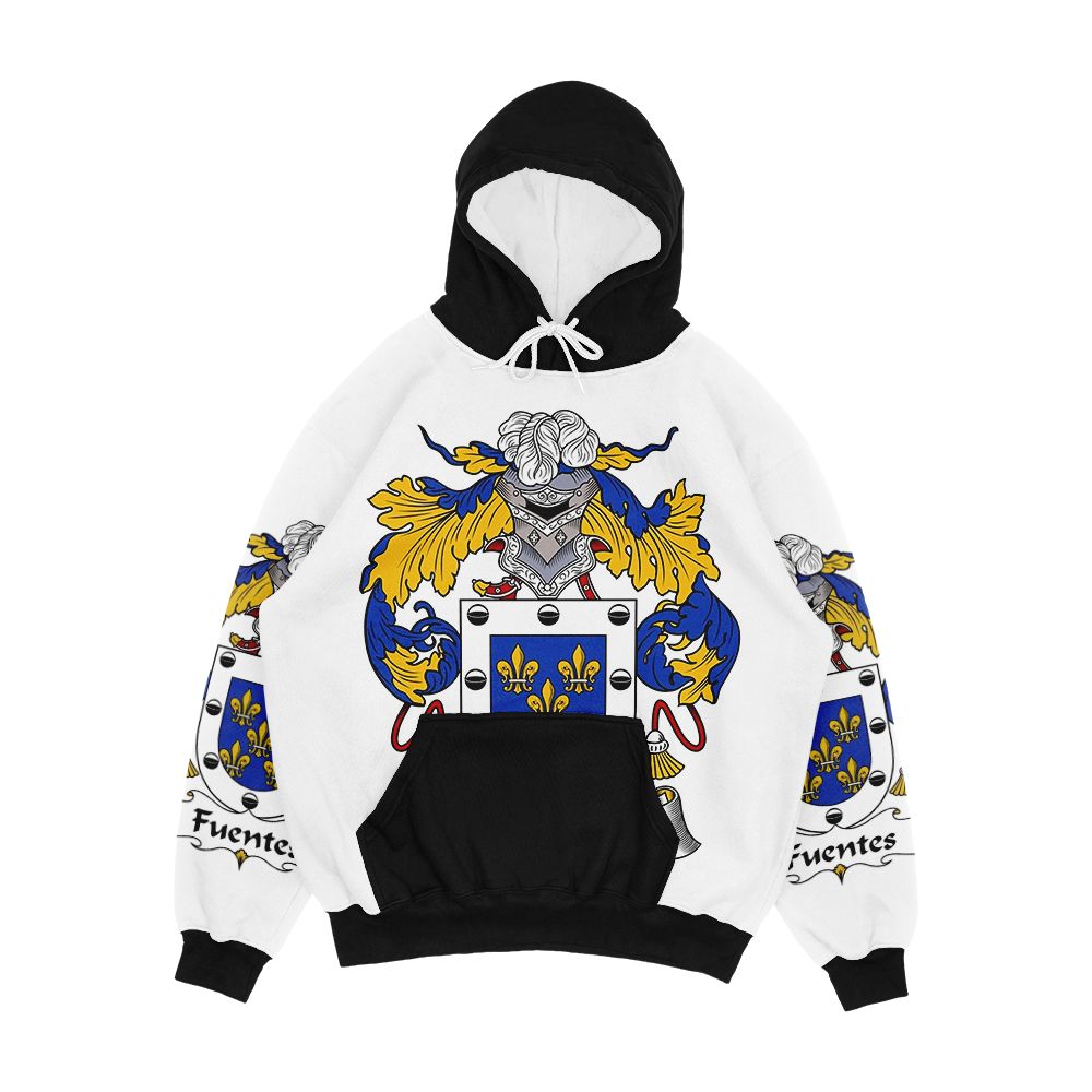 Fuentes Coat Of Arms Family Crest Men's All-Over-Print Hoodie