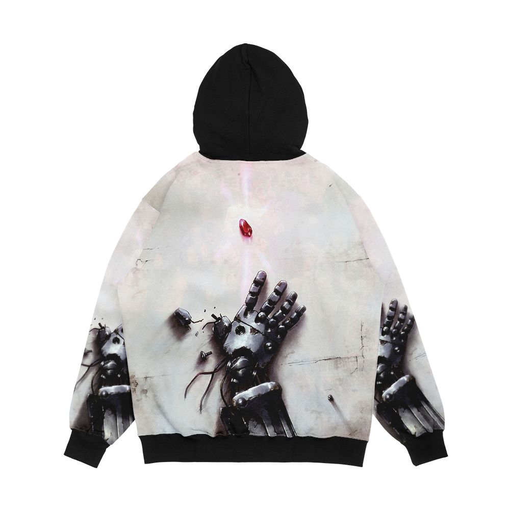 Fullmetal Alchemist Brotherhood Metal Arm And Philosopher s Stone Men's All-Over-Print Hoodie - Image 2
