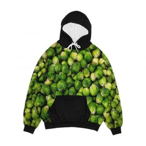 Funny Brussels Sprouts Backpack Men's All-Over-Print Hoodie