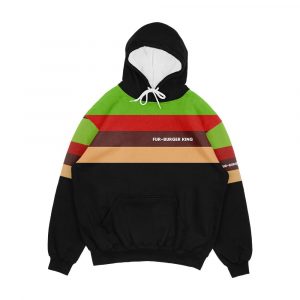 Fur Burger King Uniform Men's All-Over-Print Hoodie