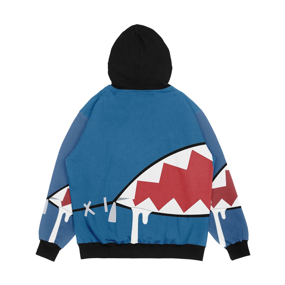 Gawr Gura Shark Mouth Men's All-Over-Print Hoodie - Image 2