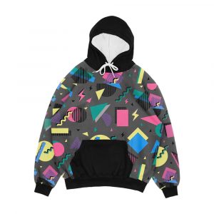 Geometric 90S Design 3 Men's All-Over-Print Hoodie