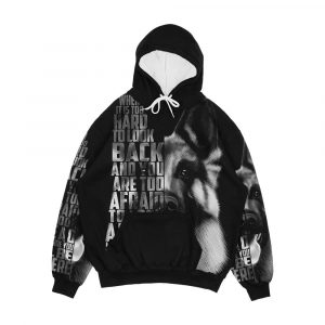 German Shepherd Quote German Shepherd Text German Shepherd Black And White Men's All-Over-Print Hoodie