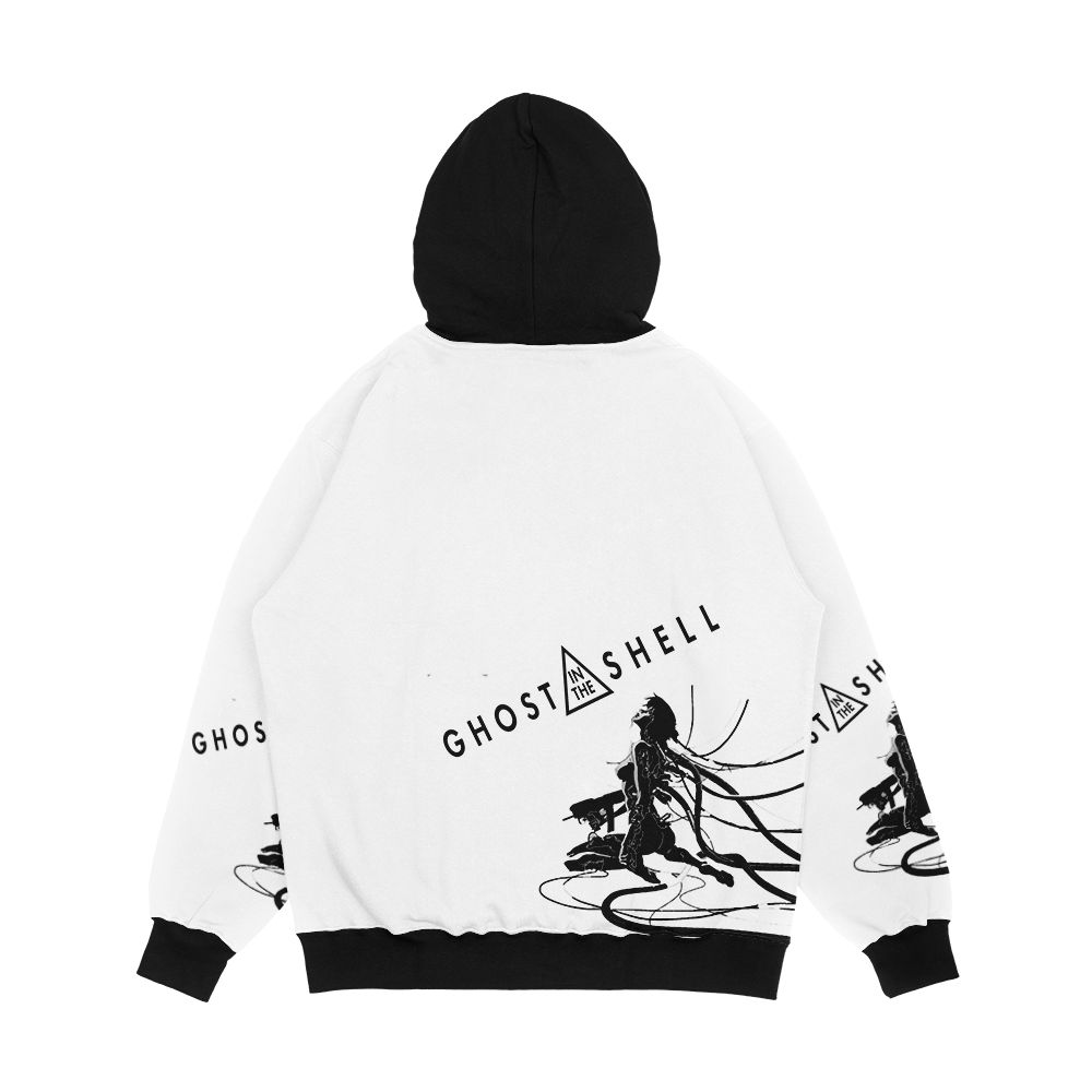 Ghost In The Shell Motoko Kusanagi Art Men's All-Over-Print Hoodie - Image 2