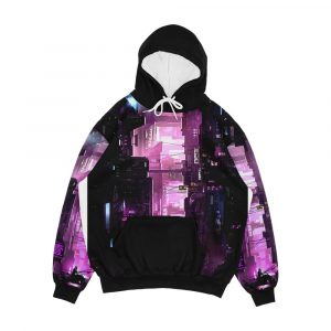Gits Cyberpunk 2 Men's All-Over-Print Hoodie