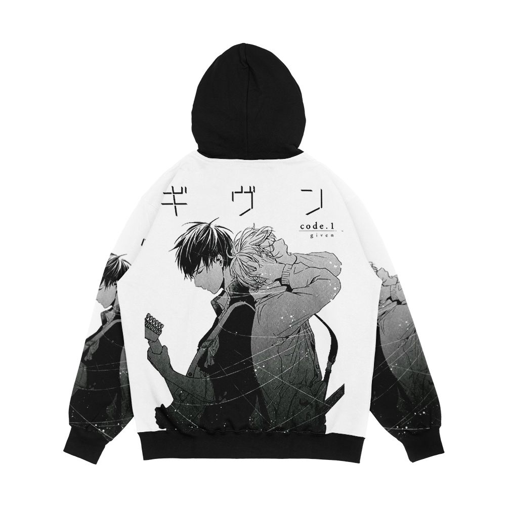 Given Ritsuki Uenoyama And Mafuyu Sato Men's All-Over-Print Hoodie - Image 2