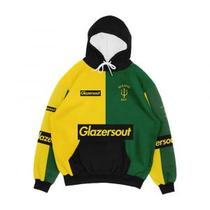 Glazersout Yellow Green Manchester Kit 2 Men's All-Over-Print Hoodie