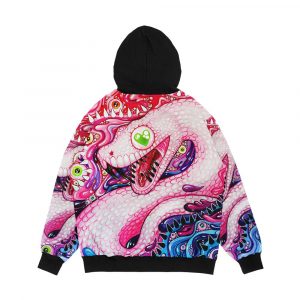 Alternative view of Glittersnake Acrylic Painting Men's All-Over-Print Hoodie