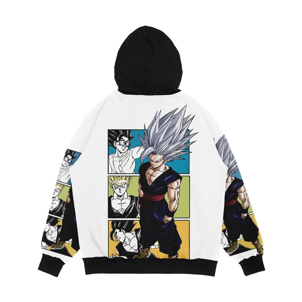 Gohan Beast Dragon Ball Super Super Hero Manga Cover Chapter 404 Inspired Men's All-Over-Print Hoodie - Image 2