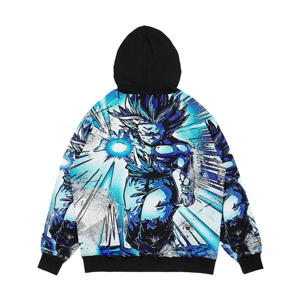 Gohan Pushed Too Far Men's All-Over-Print Hoodie - Image 2