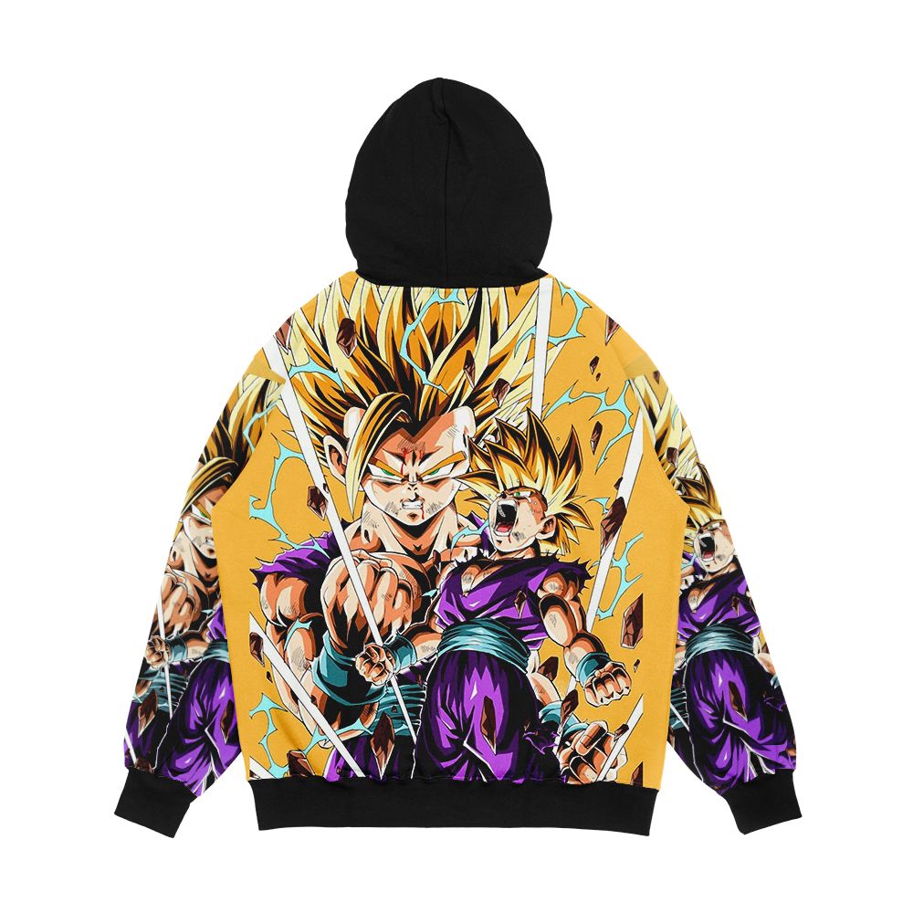 Gohan Super Saiyan 2 Men's All-Over-Print Hoodie - Image 2
