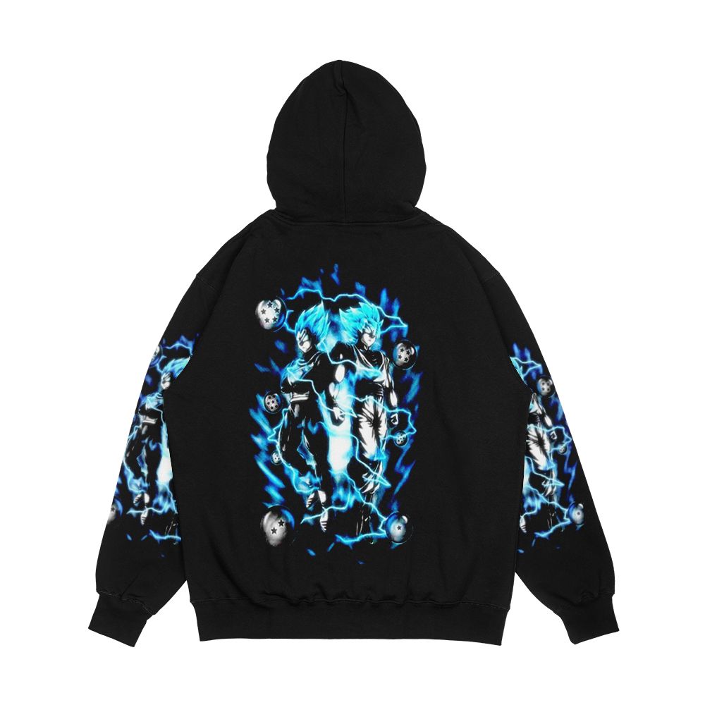 Goku And Vegeta Super Saiyan God Blue Men's All-Over-Print Hoodie - Image 2