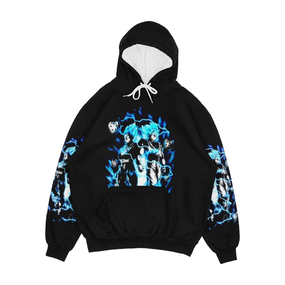 Goku And Vegeta Super Saiyan God Blue Men's All-Over-Print Hoodie