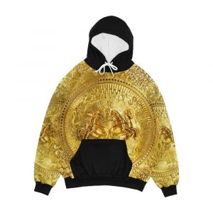 Gold Shield Of Achilles Ancient Gold Masterpiece Men's All-Over-Print Hoodie
