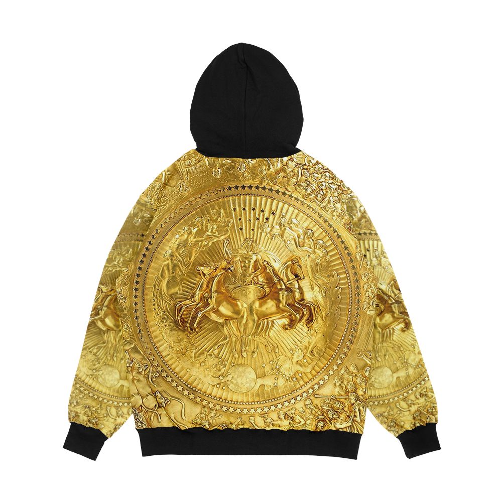 Gold Shield Of Achilles Ancient Gold Masterpiece Men's All-Over-Print Hoodie - Image 2