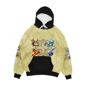 Golden Sun Djinn Men's All-Over-Print Hoodie