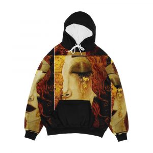 Golden Tears Jugendstil Art Men's All-Over-Print Hoodie