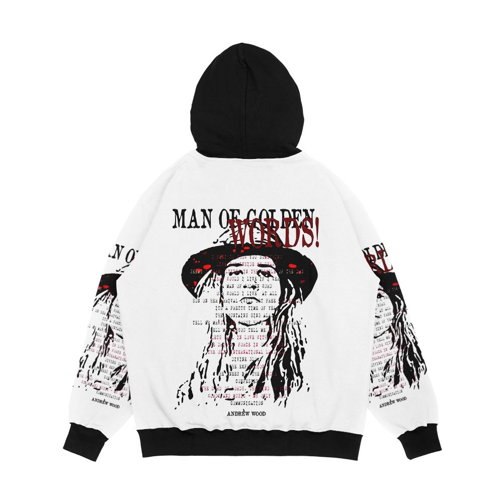 Golden Words I Men's All-Over-Print Hoodie - Image 2