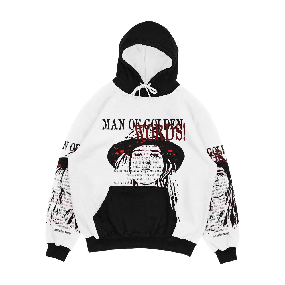 Golden Words I Men's All-Over-Print Hoodie
