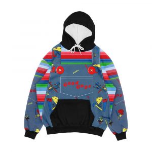 Good Guys Child s Play Chucky Killer Doll Overalls Men's All-Over-Print Hoodie