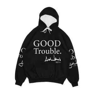 Good Trouble John Lewis Signature Est 1987 Men's All-Over-Print Hoodie