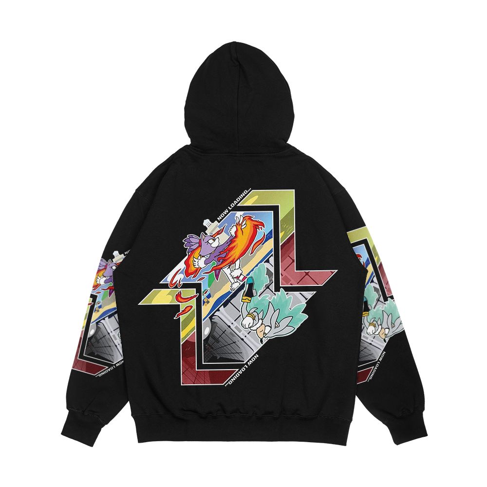 Gotta Glitch Fast Men's All-Over-Print Hoodie - Image 2